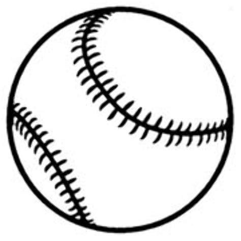 baseball clipart black and white.